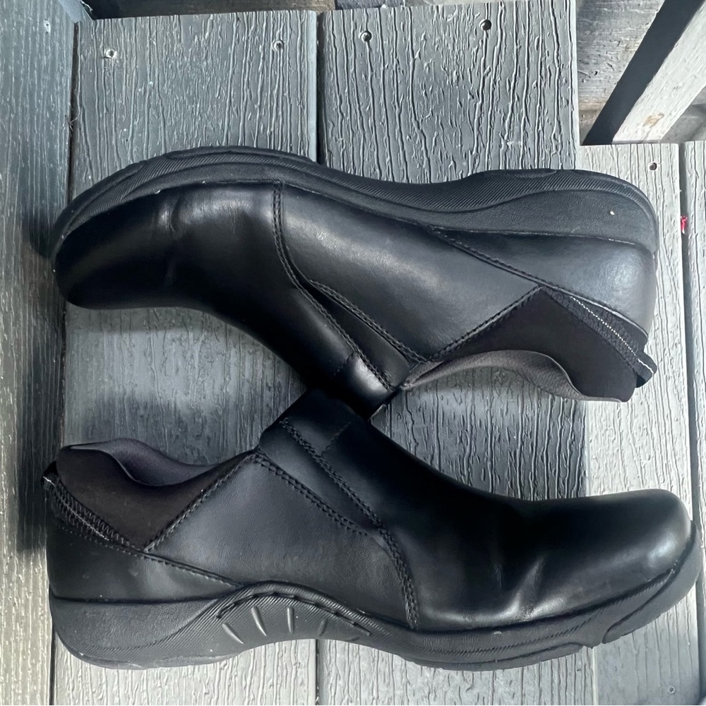 DANSKO NECI BLACK LEATHER SLIP RESISTANT WORK SHOE LOAFER SIZE 41 - Picture 6 of 11
